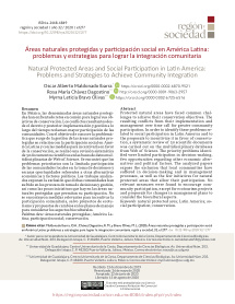 Areas Naturales Protegidas Y Participacion Social