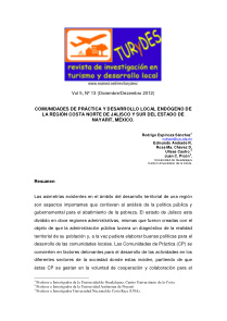 Comunidades De Practica Y Desarrollo Local Endogeno De La R
