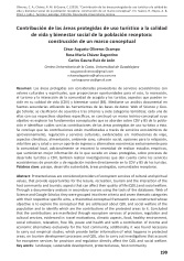 Contribucion De Las Areas Protegidas De Uso Turistico A La Calidad De Vida Y Bienestar Social