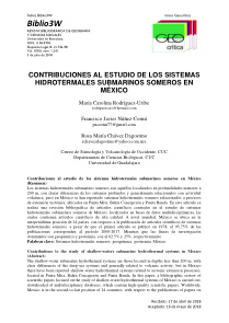 Contribuciones Al Estudio De Los Sistemas Hidrotermales