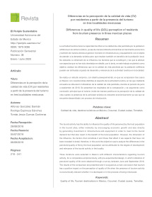 Diferencias En La Pe4rcepcion De La Calidad De Vida