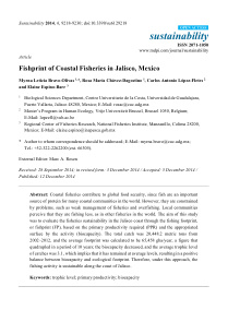 Fishprint Of Coastal Fisheries In Jalisco