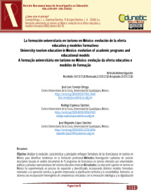 La Formacion Universitaria En Turismo En Mexico