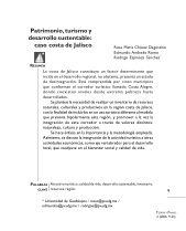 Patrimonio Turistico Y Desarrollo Susutentable
